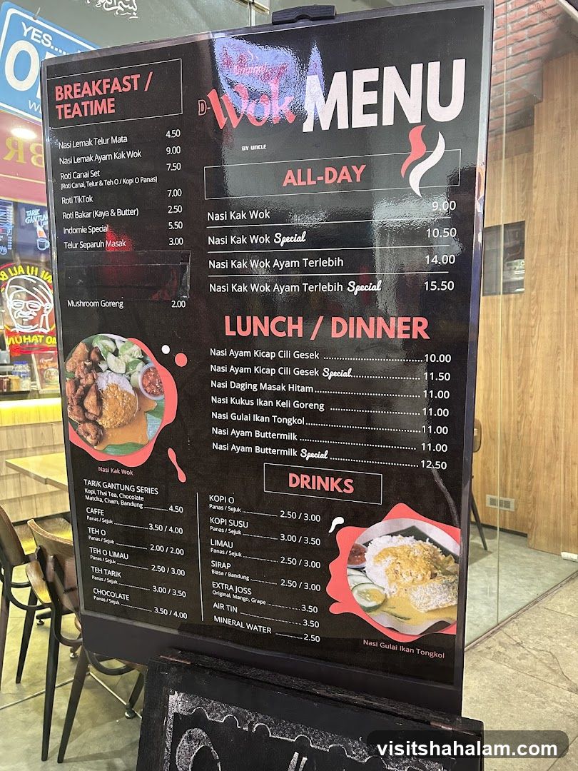 D-Wok Menu