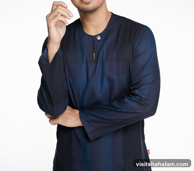 Man in Blue Striped Kurta