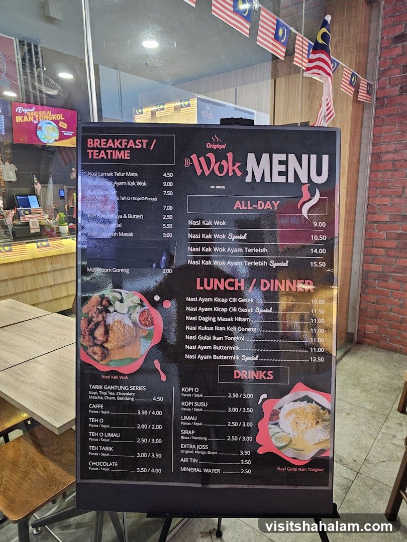 D-Wok Menu