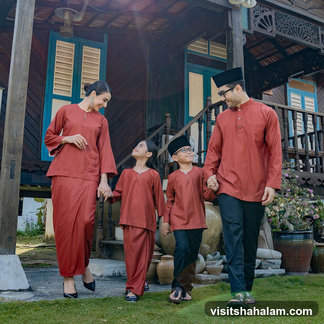 Family in Traditional Attire