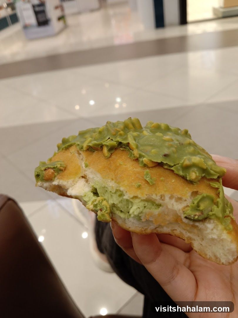 Donut with green frosting