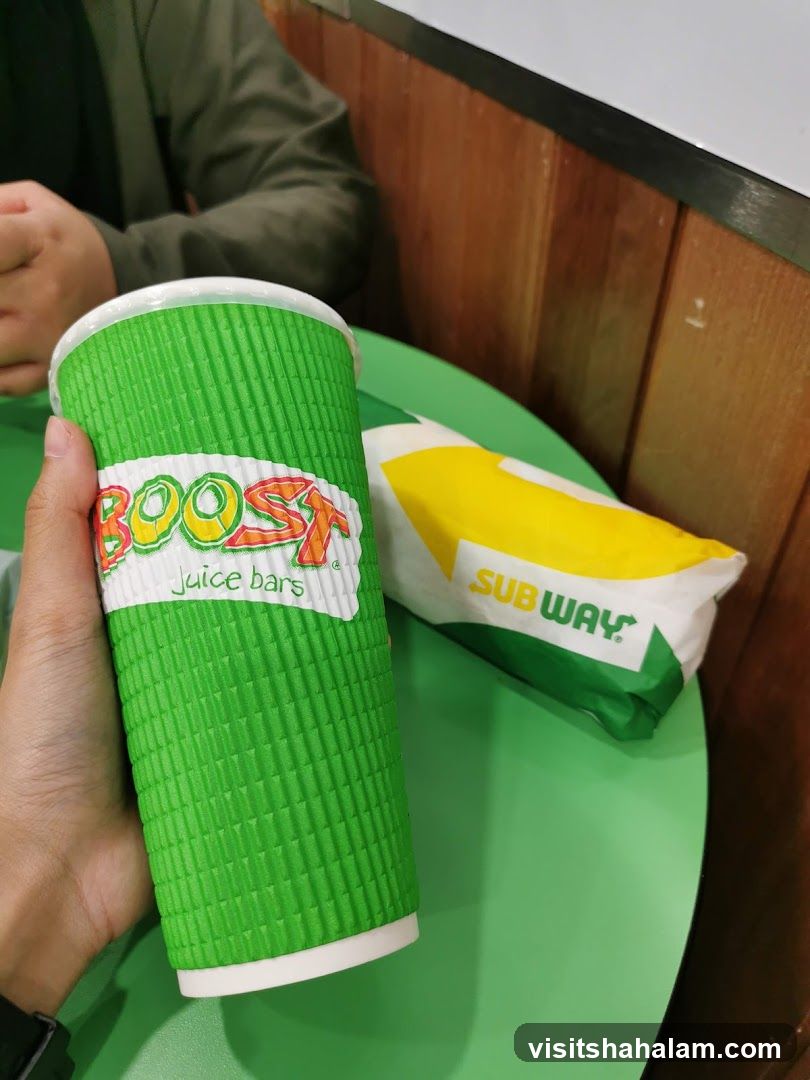 Boost Juice and Subway