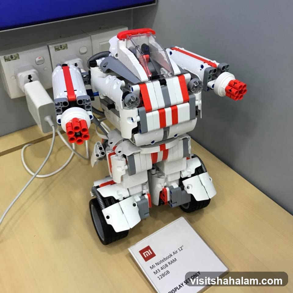 Robot model with product information card