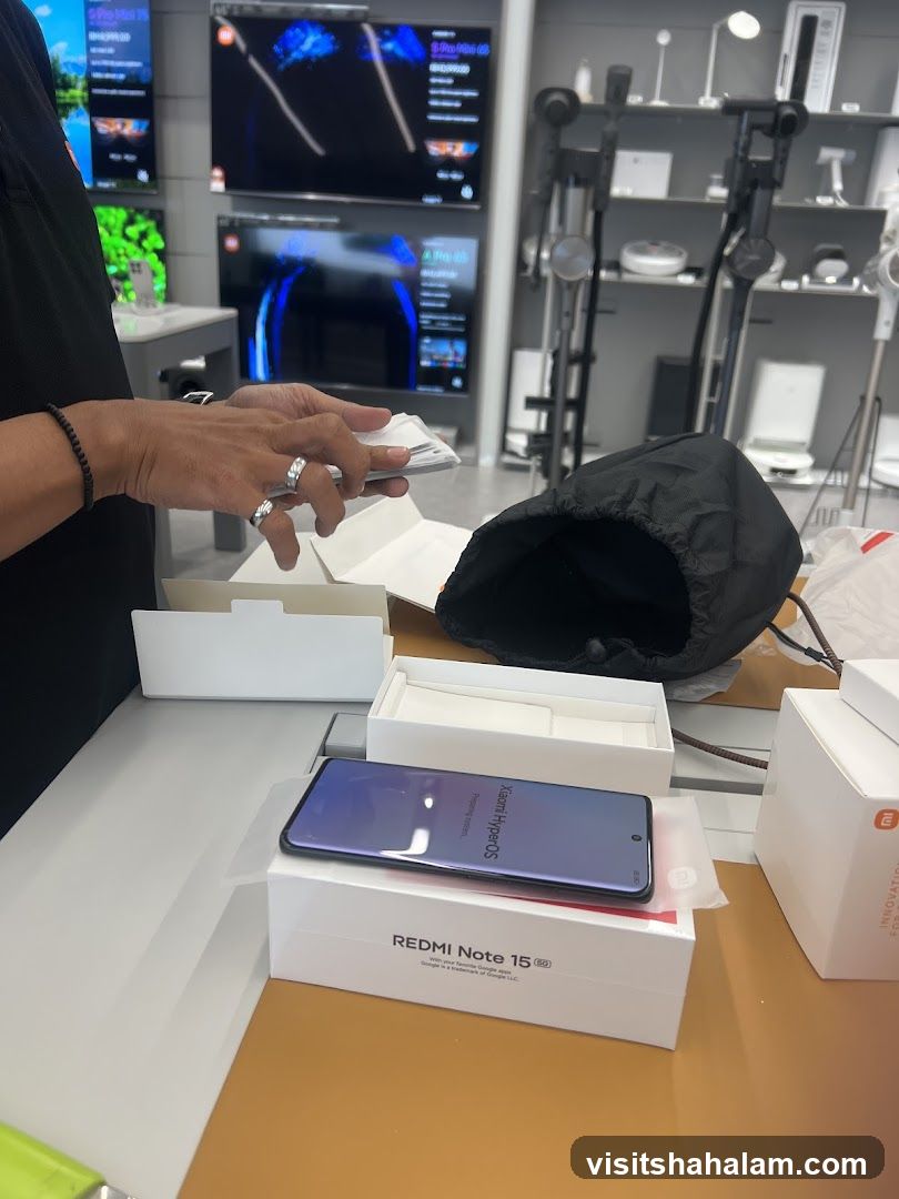 Unboxing a new phone
