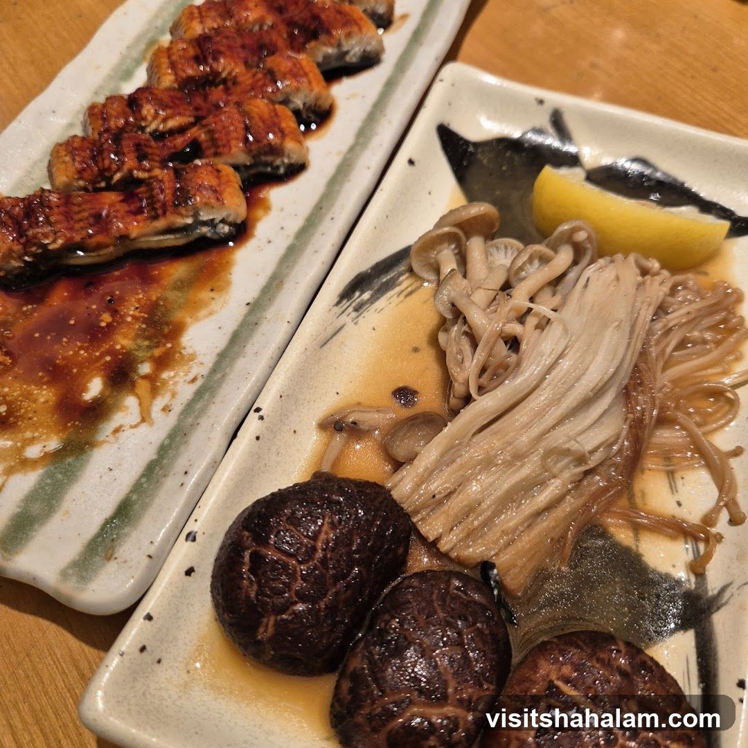 Eel and Mushroom Appetizers