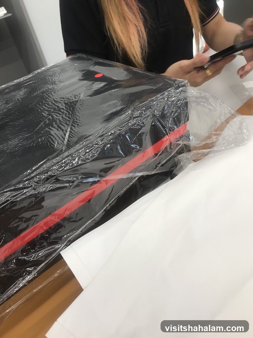 Wrapped Item with Person