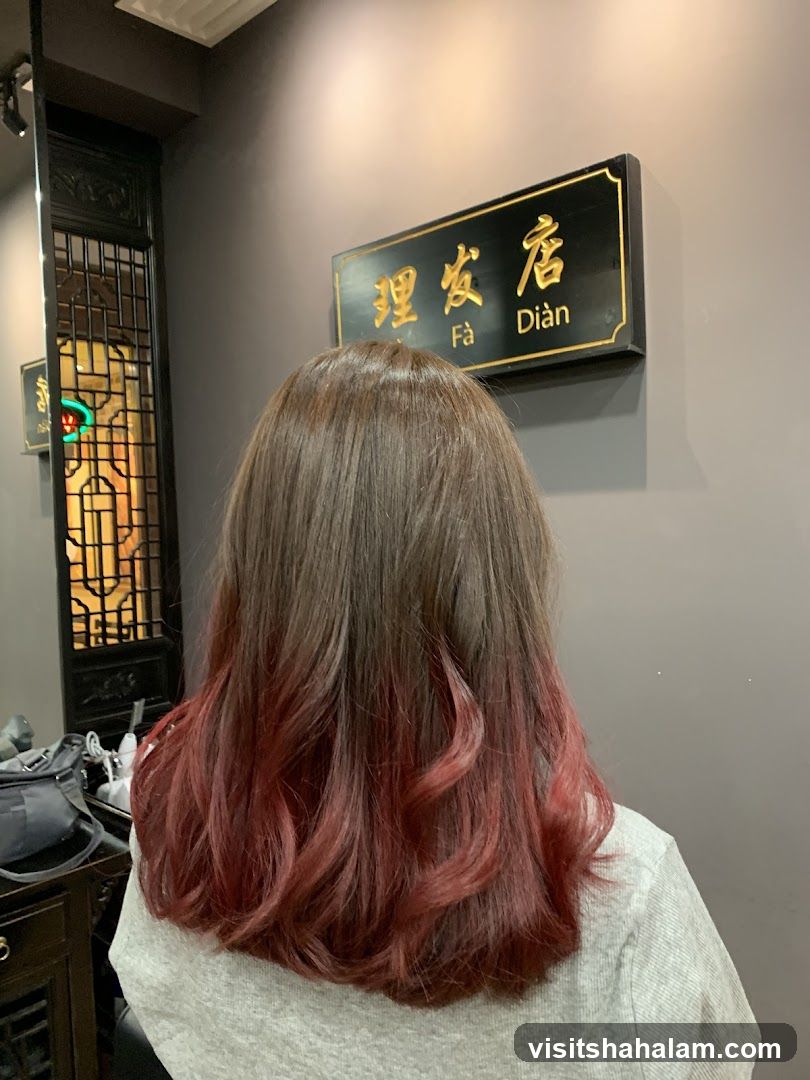 Hair Salon Interior with Signage