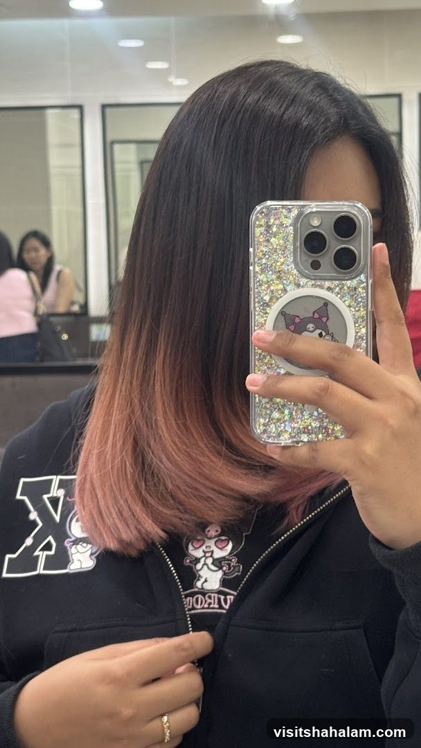 Woman with Ombre Hair