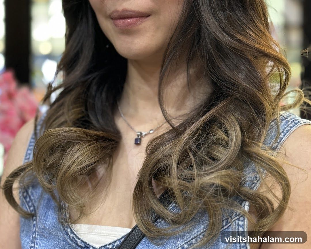 Woman with styled hair
