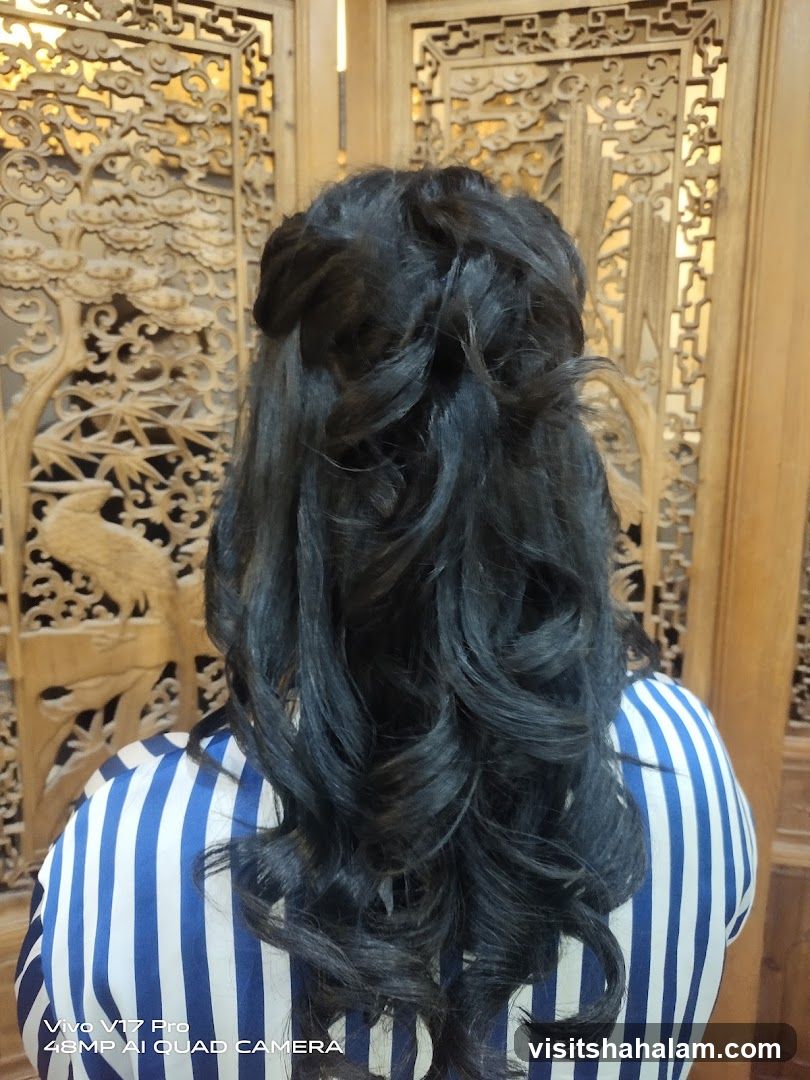 Woman with styled hair