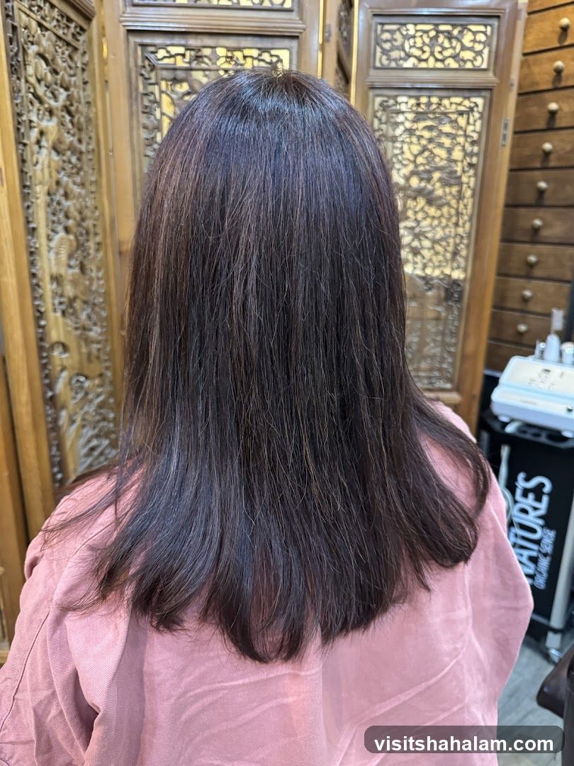 Woman's Hair After Treatment