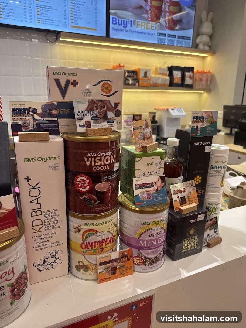 BMS Organics Product Display