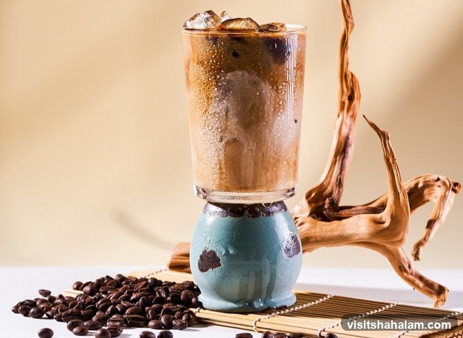 Iced Coffee with Coffee Beans