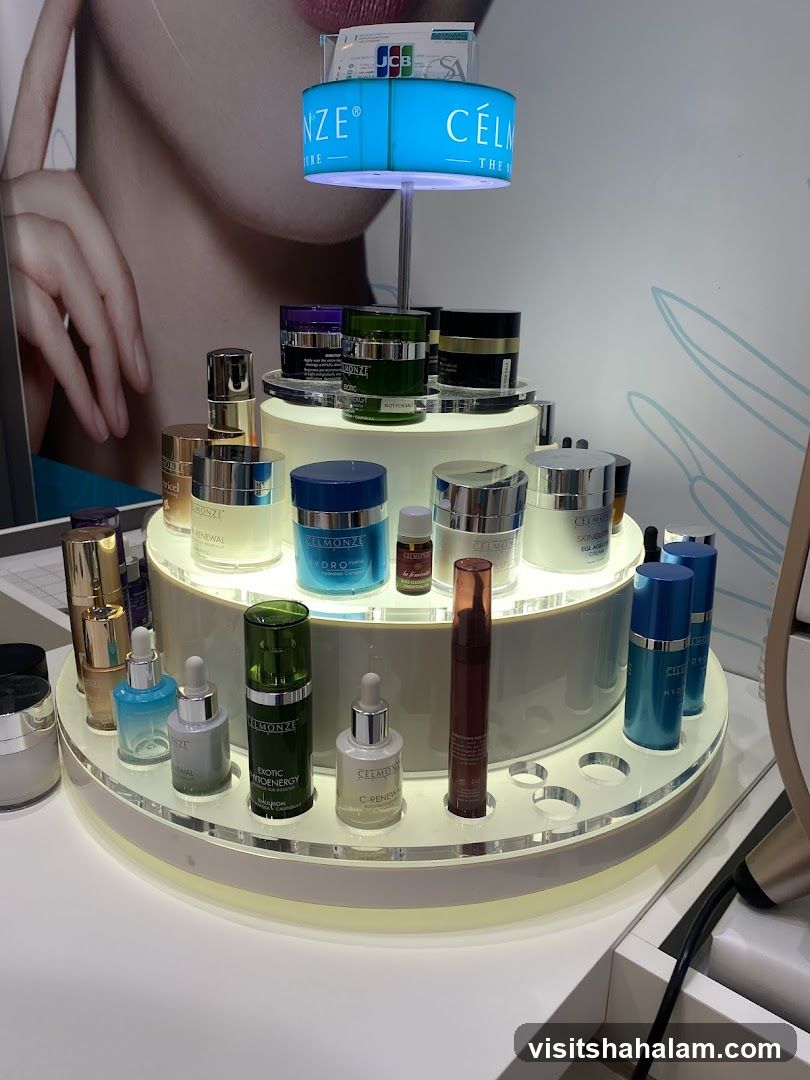 Skincare Product Display
