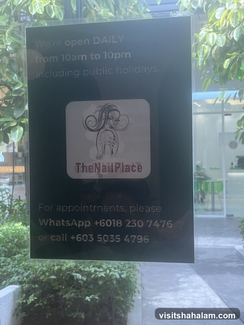The Nail Place Sign