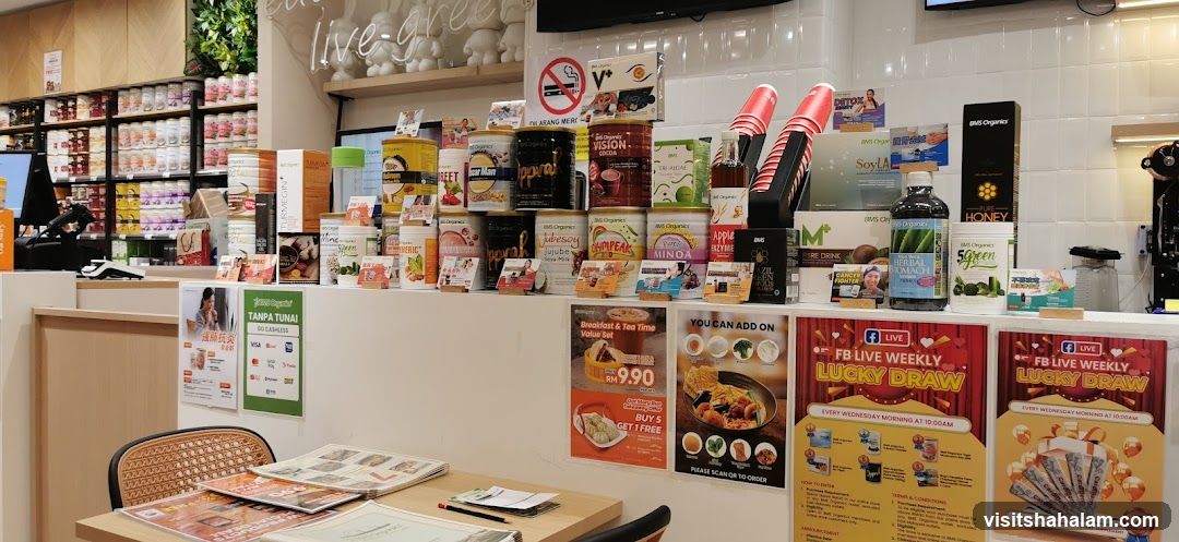 Store Display with Products and Promotions