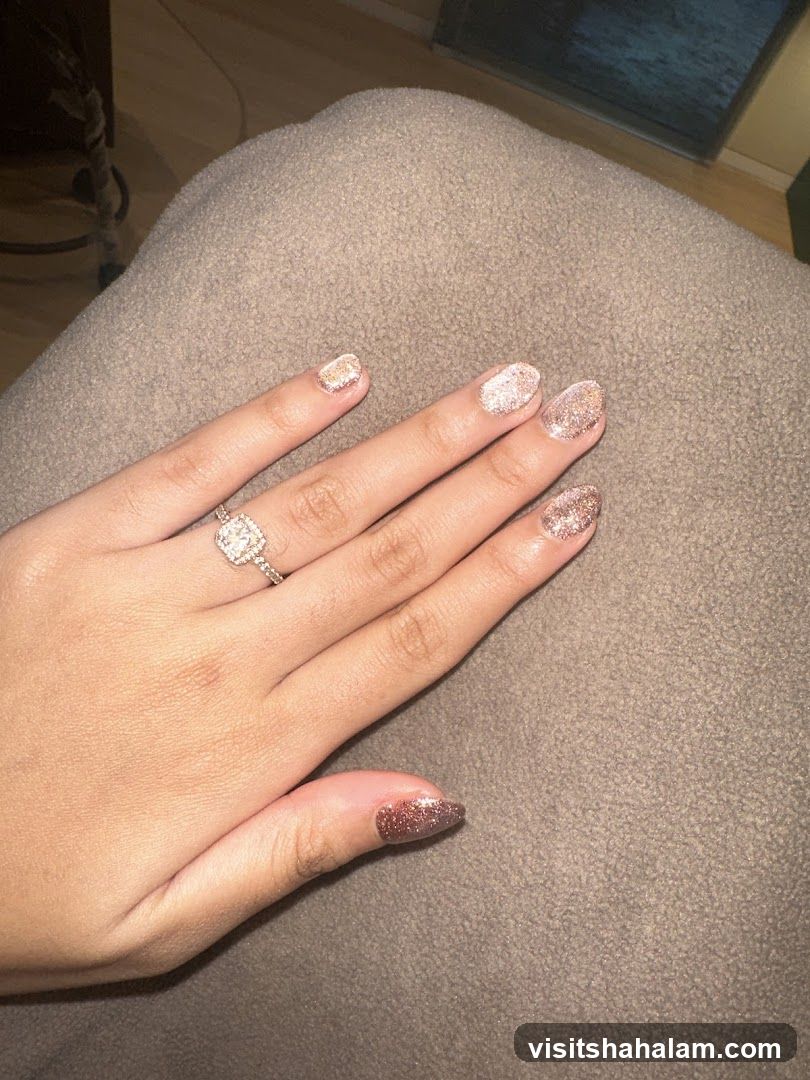 Sparkling Nails and Ring