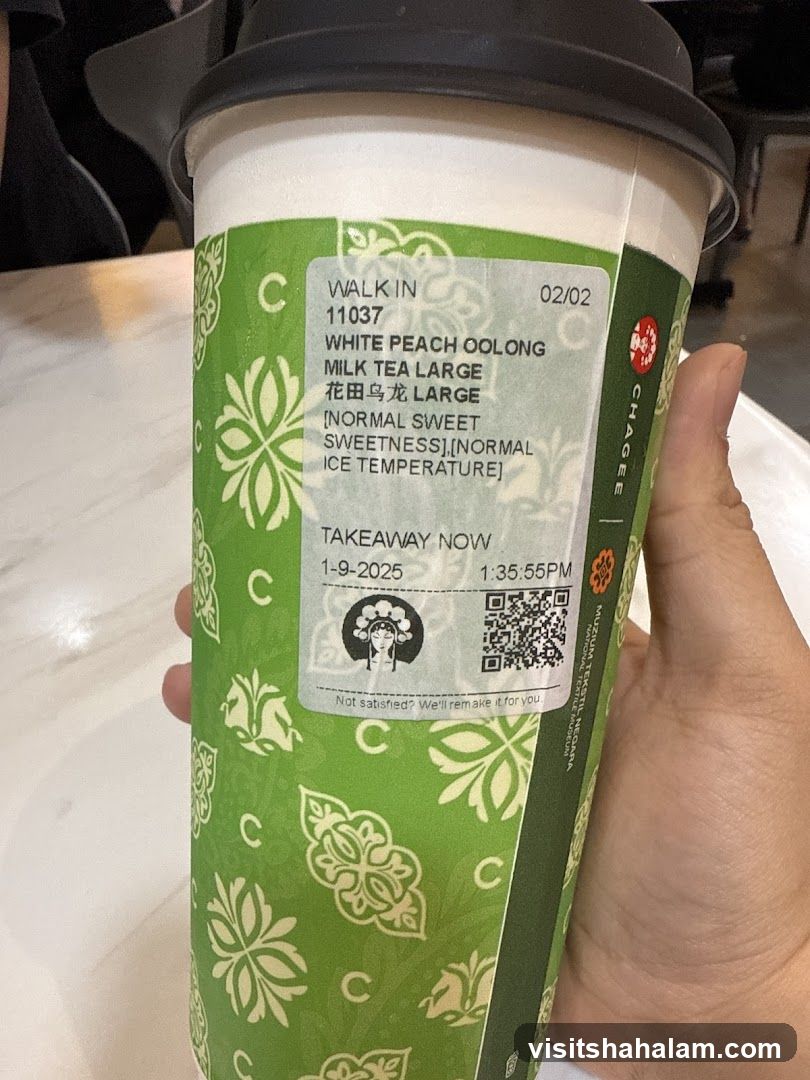 Beverage Order Sticker
