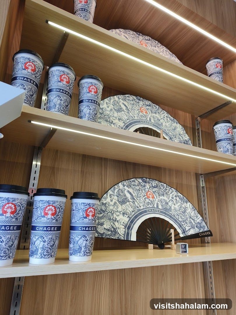 Chagee branded merchandise