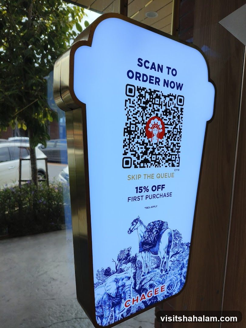 Chagee QR Code and Promotion