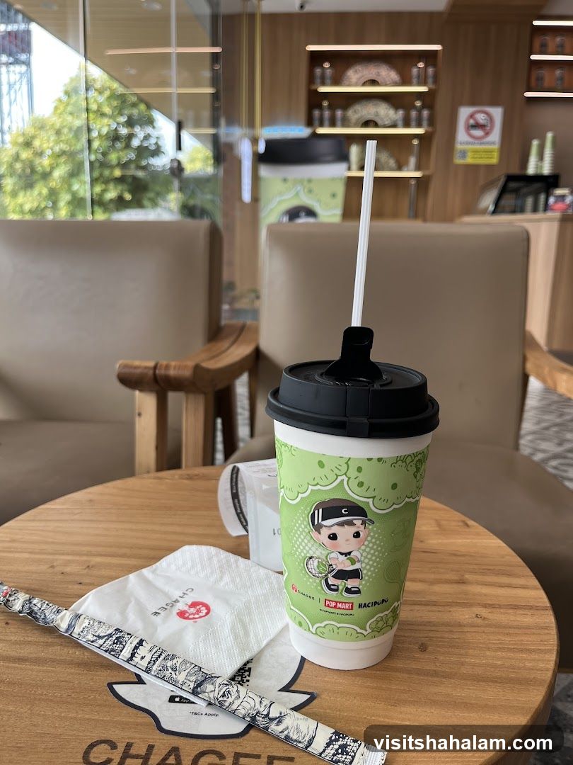 Beverage and Napkin on Table