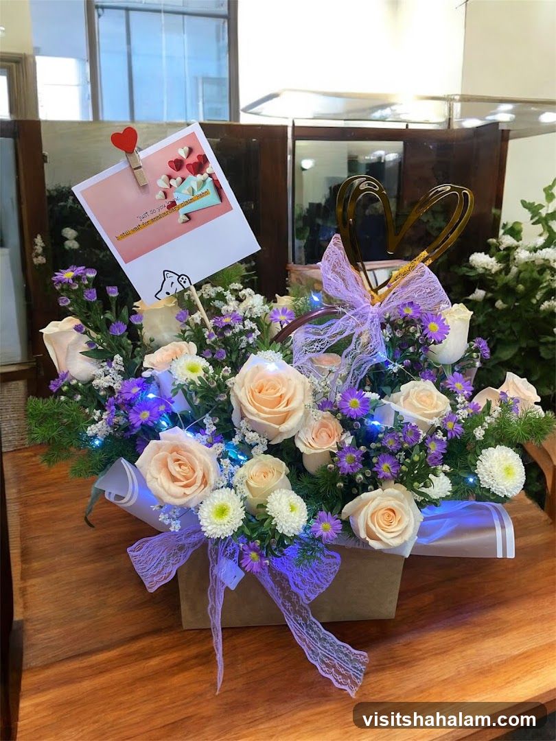 Floral Arrangement with Card