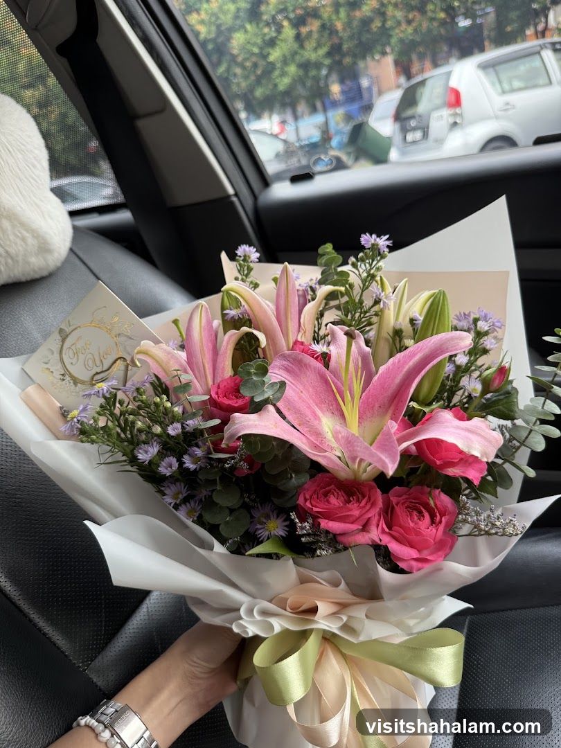 Flower Bouquet with Card