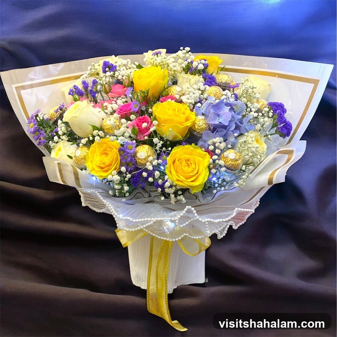 Flower and Chocolate Bouquet