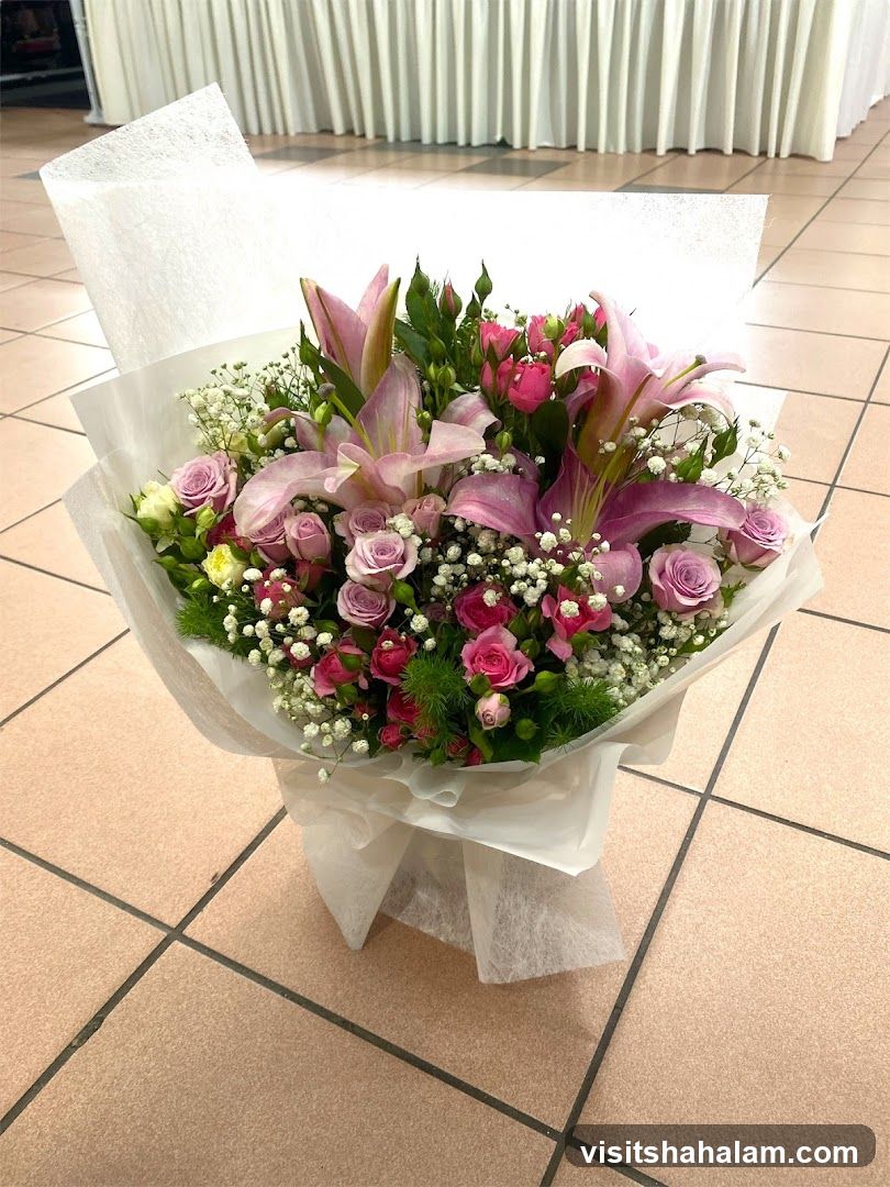 Pink and Purple Floral Arrangement