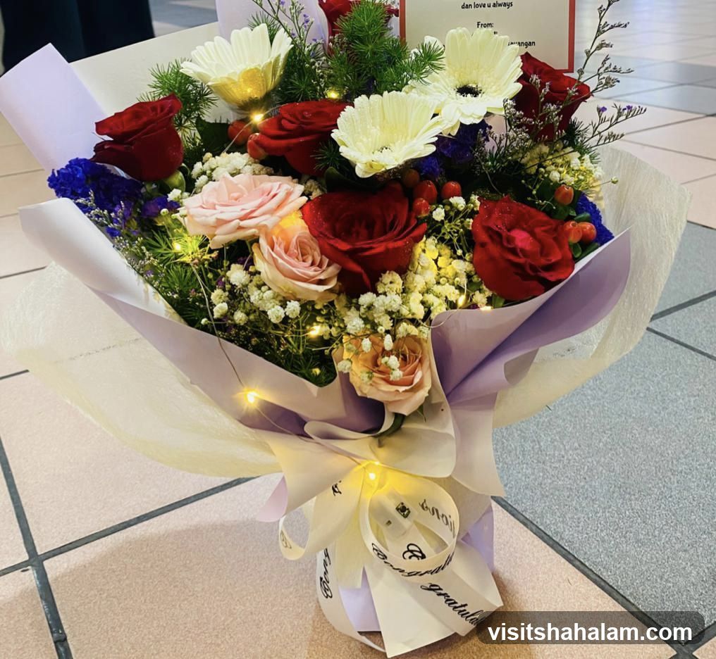 Flower Bouquet with Lights