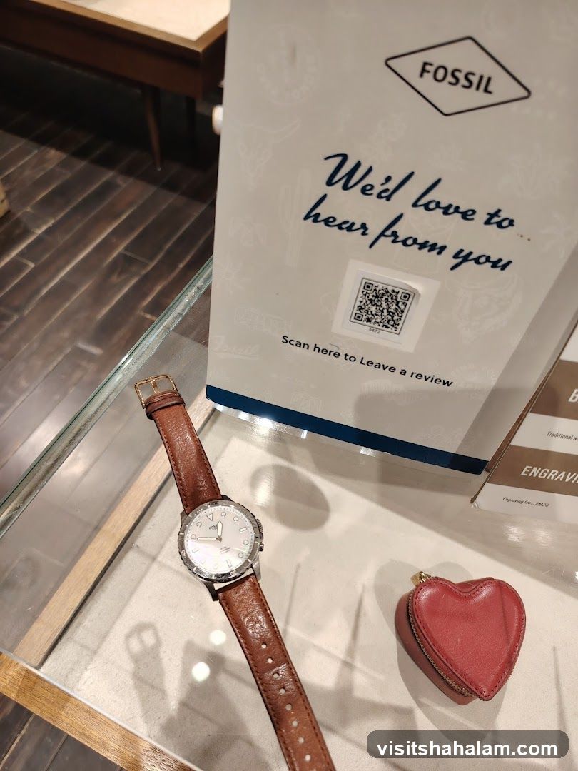 Fossil Watch and Heart Coin Purse
