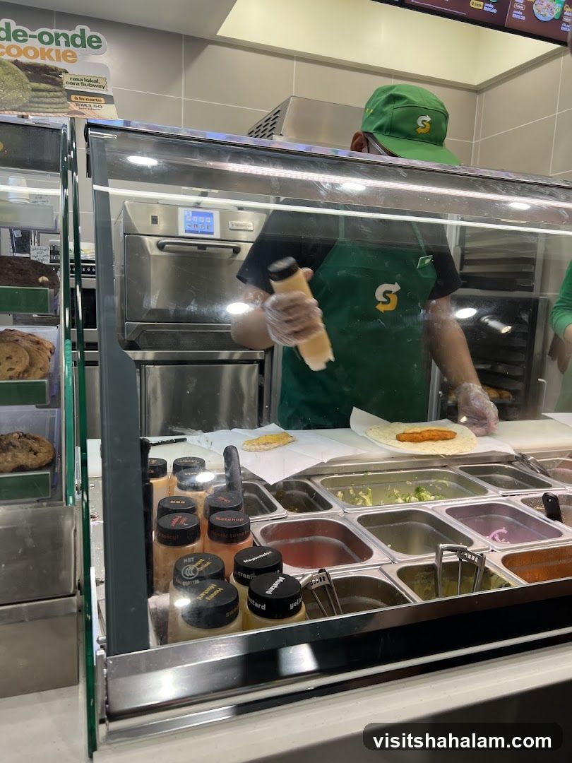 Subway Sandwich Preparation