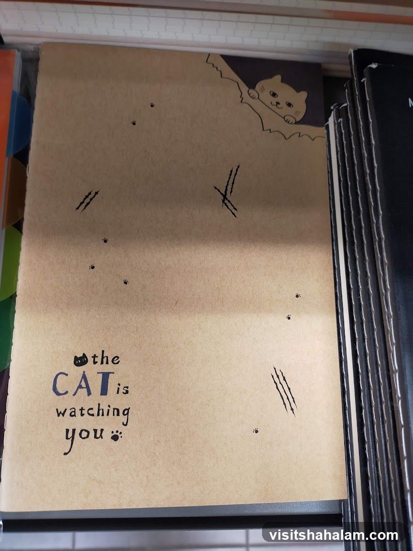 Notebook with Cat Design
