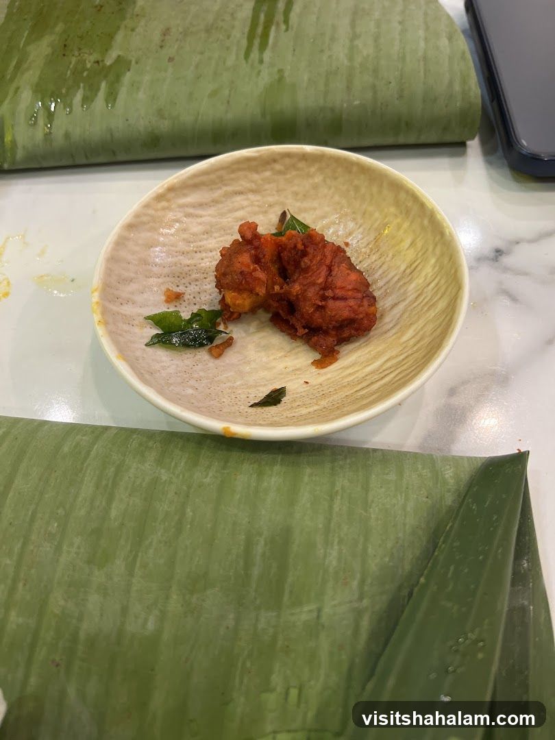 Fried Food in Bowl with Banana Leaf Wrapping