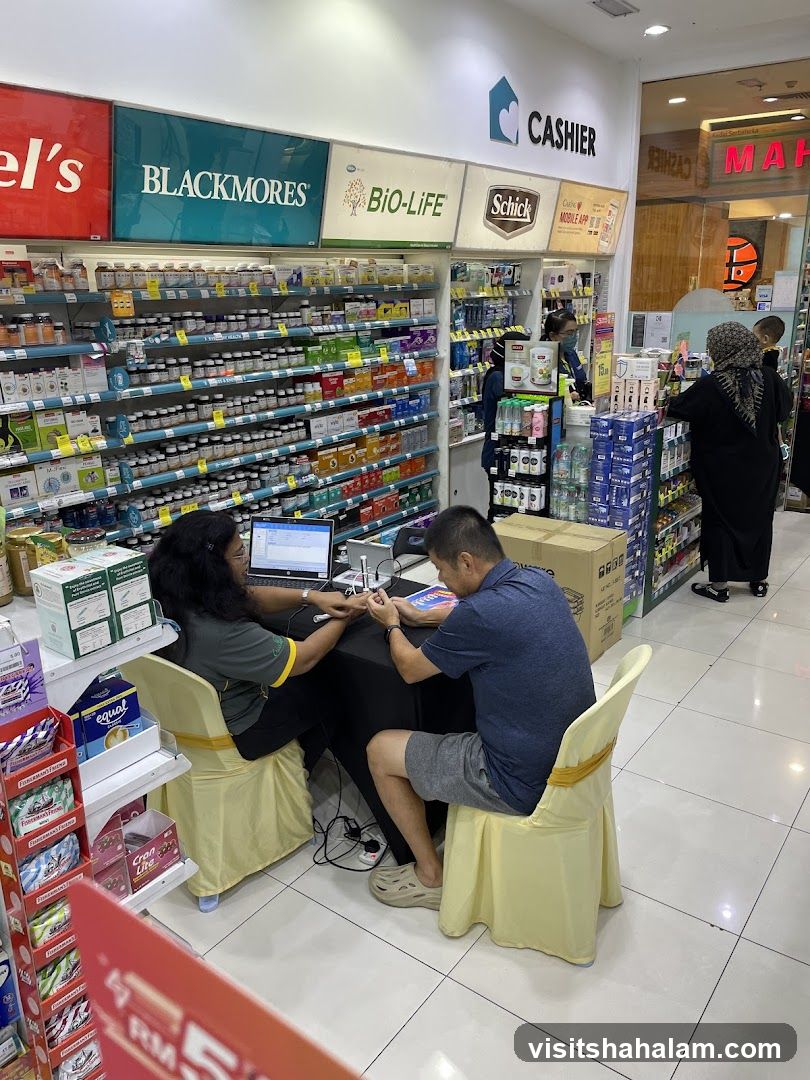 Pharmacy Interior with Service Counter