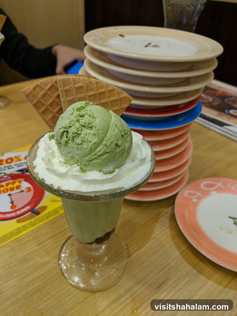 Matcha Ice Cream Parfait