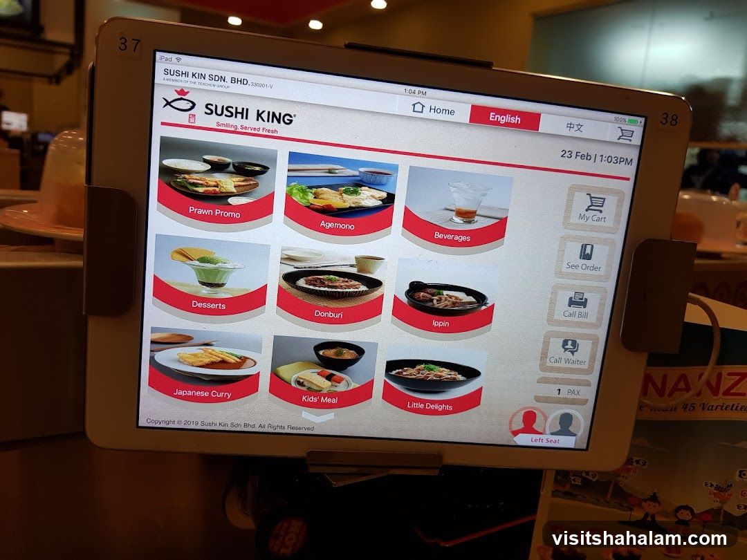 Sushi King Menu