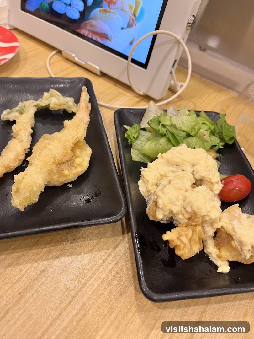 Tempura and Salad