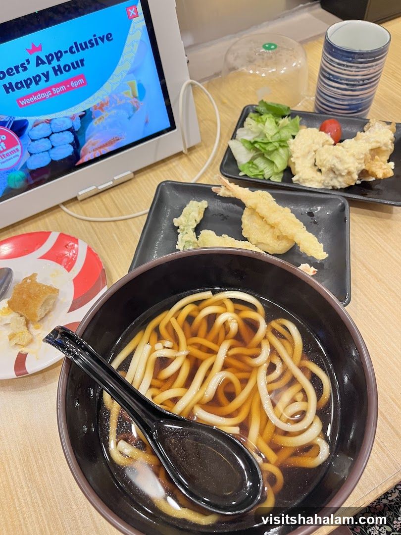 Udon Soup and Tempura