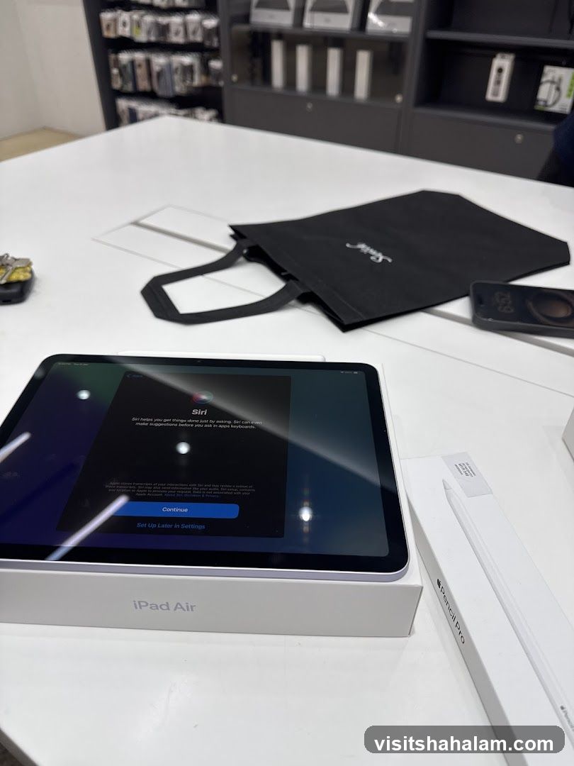 iPad Air and Apple Pencil Pro Setup