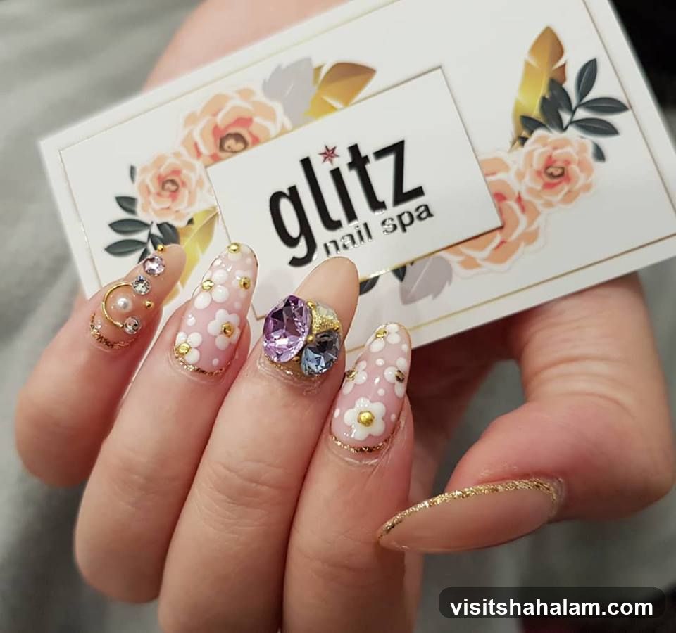 Nail Art with Business Card