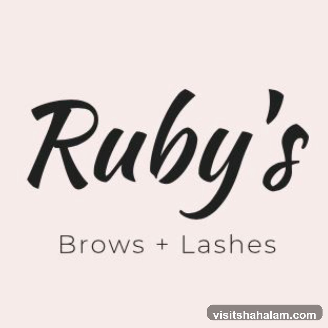 Ruby's Brows + Lashes Logo