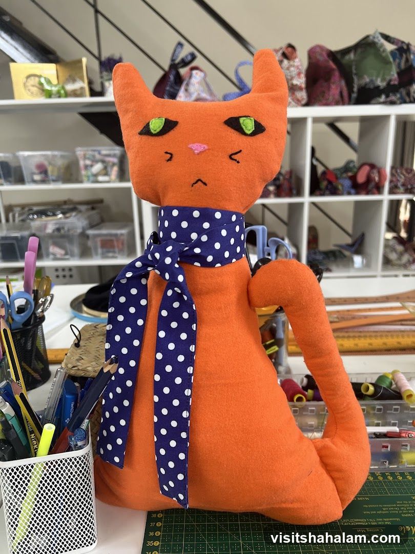 Orange Cat Plush Toy