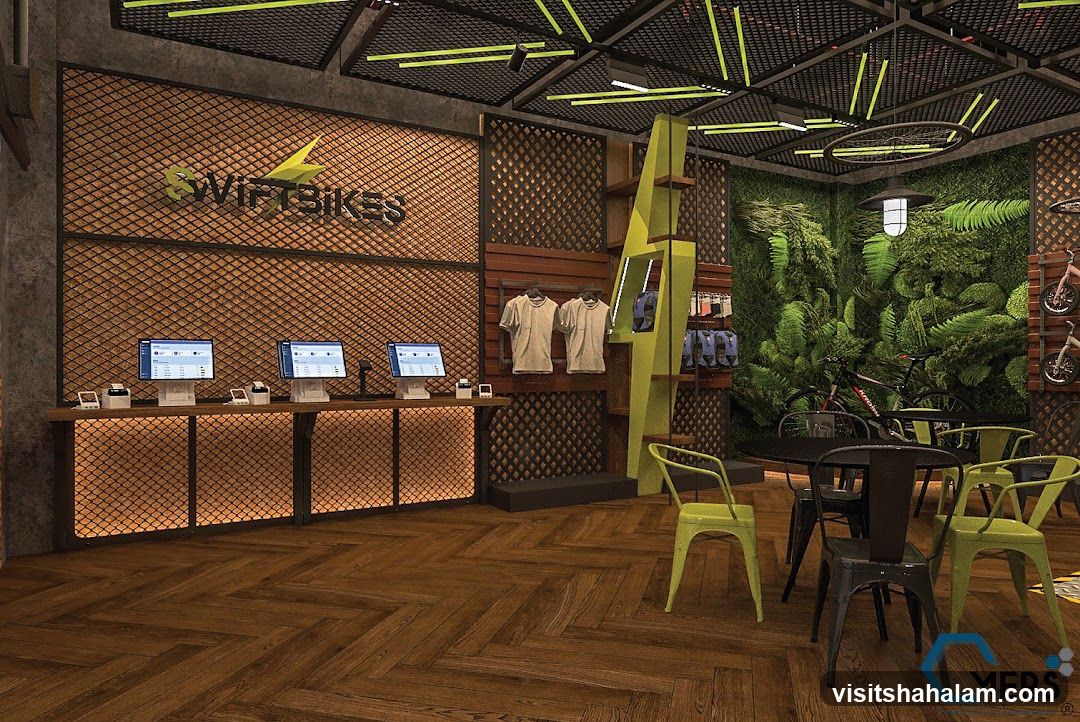 Modern Bicycle Shop Interior