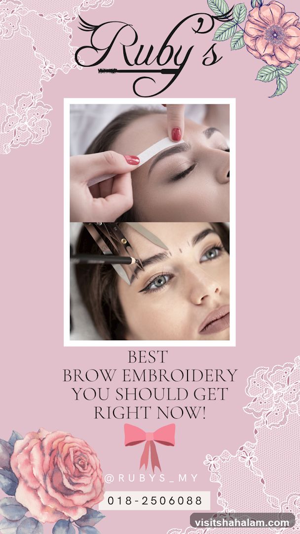 Ruby's Brow Embroidery