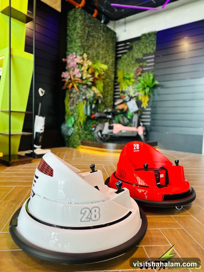 Bumper Cars and Electric Scooter