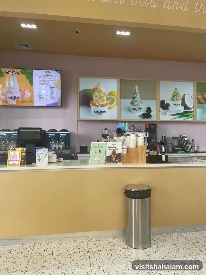 Tutti Frutti Soft Serve Counter