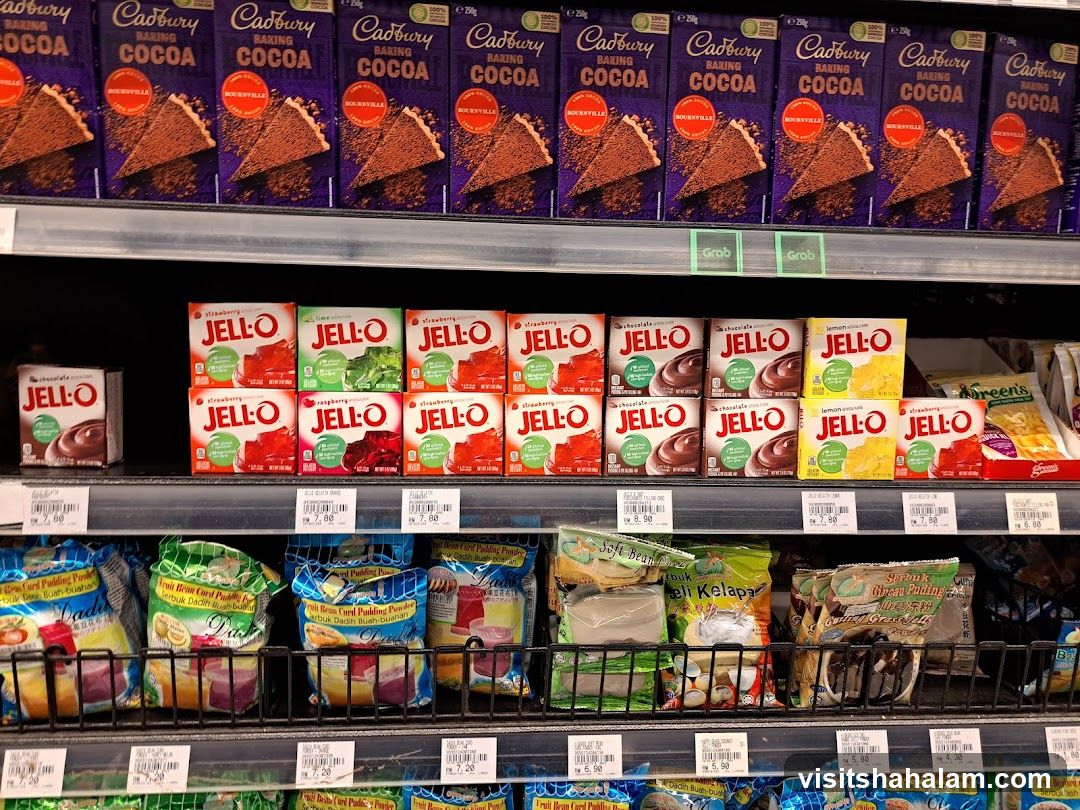 Dessert Ingredients on Shelves