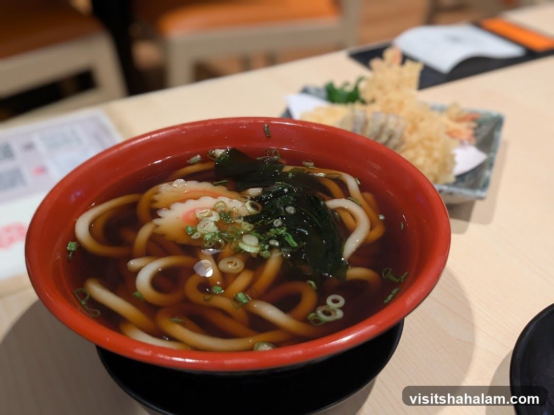 Udon Soup and Tempura