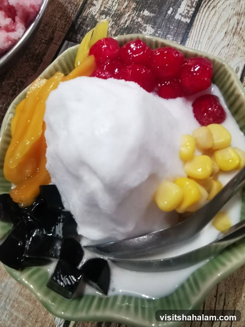 Dessert with Shaved Ice